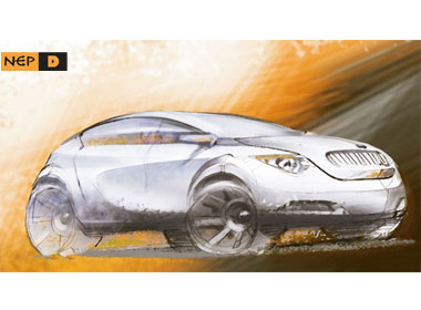 BMW X1 coupe sketch