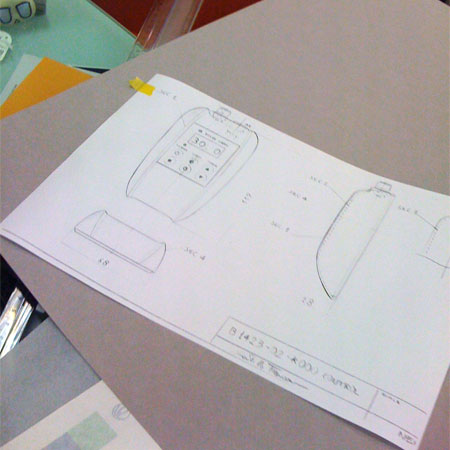 (1) A photocopy is made of the original drawing.